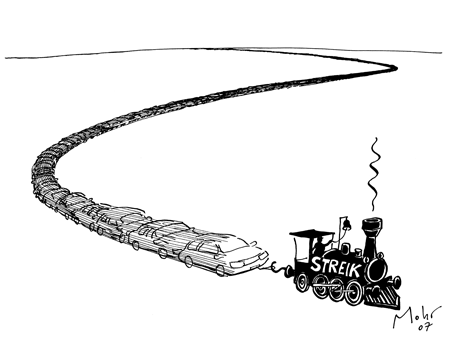 die bahn streikt